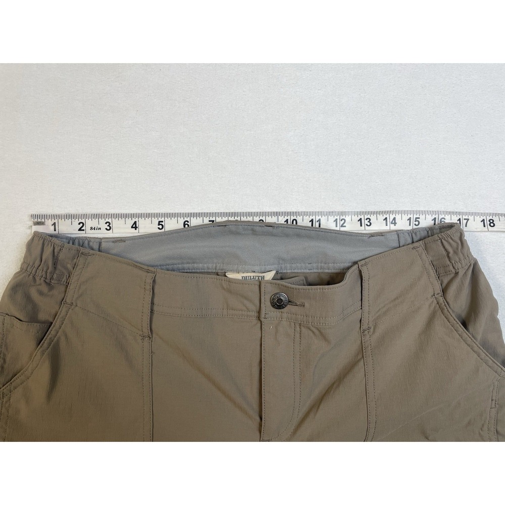 Duluth Trading Carpenter Pants 14x31" Curvesetter Elastic Waistband Cargo Khaki - Picture 7 of 16